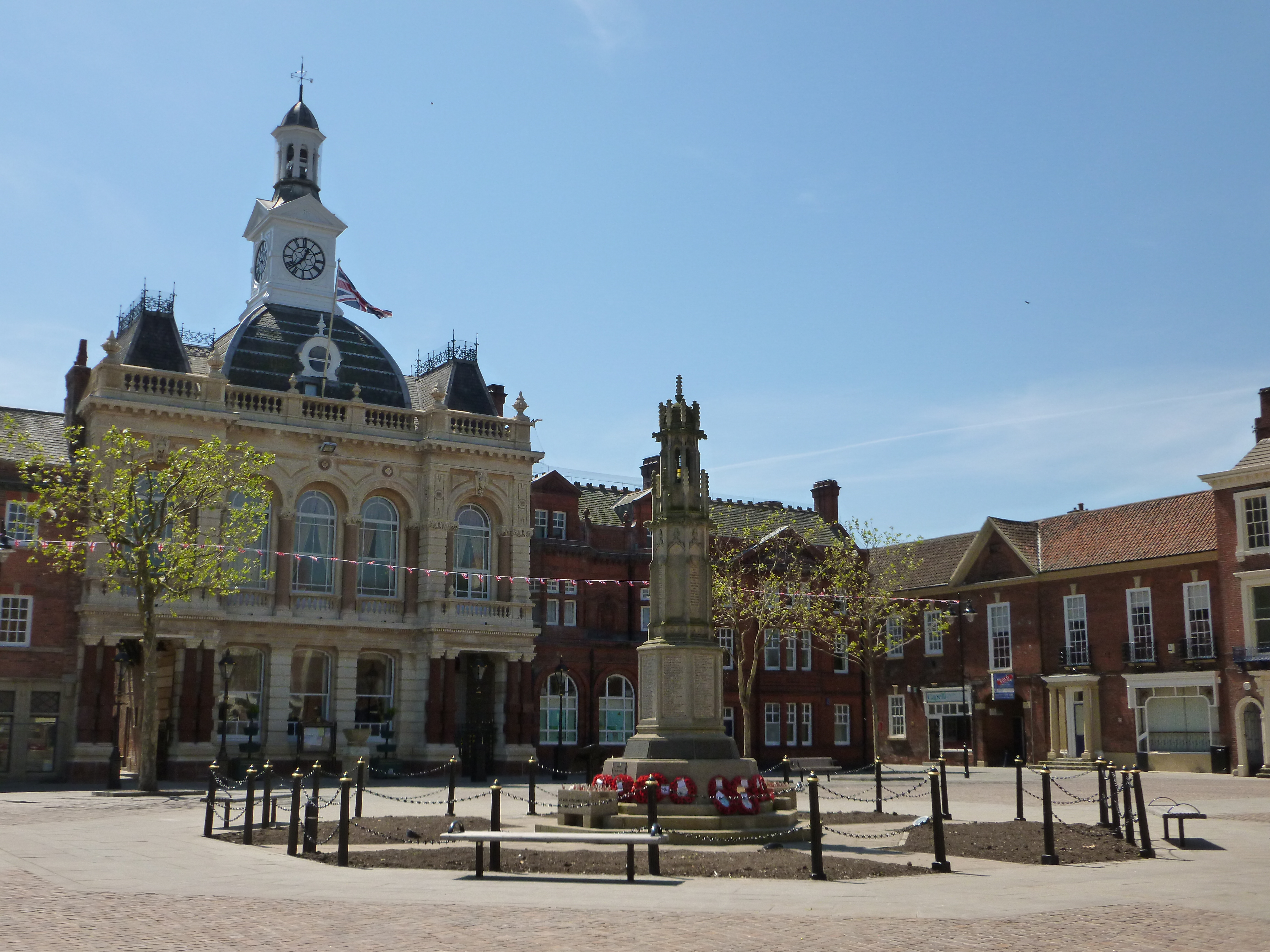 Retford Town Hall and Market Square